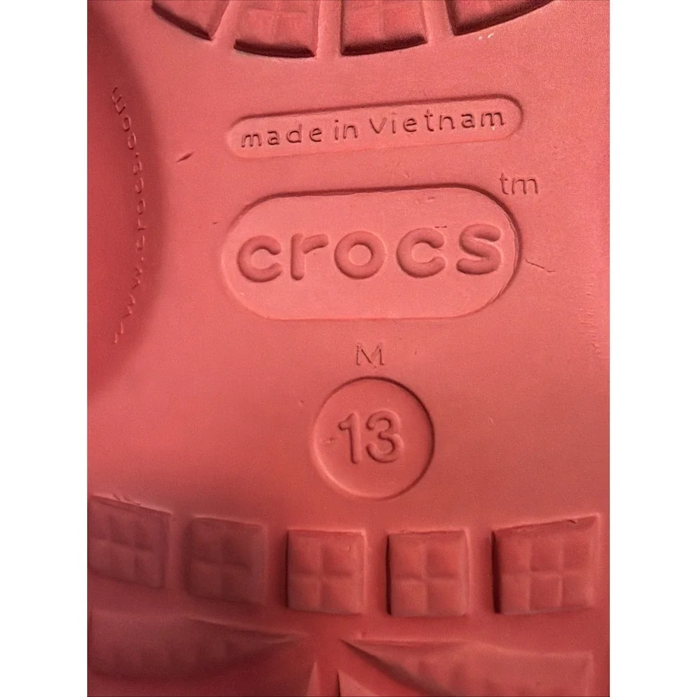 Crocs Classic Clogs Men 13 Pencil Eraser Pink Sandals Slip On Comfort Shoes M13